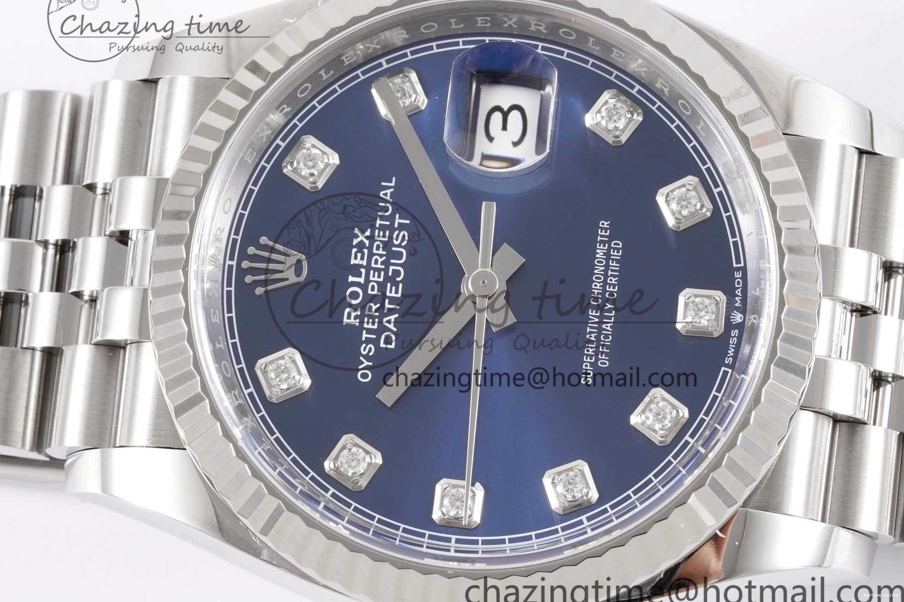 1218 DateJust 36 126234 Clean 1:1 Best Edition 904L Steel Blue Diamonds Dial on Jubilee Bracelet VR BestValue 1993